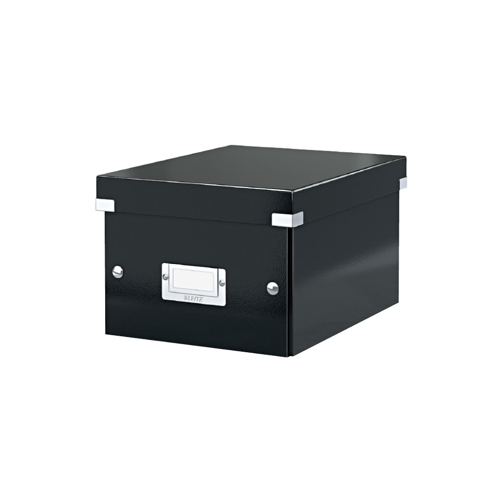 Archyvavimo dėžė LEITZ, sudedama A4, 200 x 281 x 370 mm, juoda-Archyvavimo dėžės ir