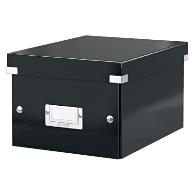 Archyvavimo dėžė LEITZ, sudedama, kartotekiniams vokams, 285 x 357 x 367 mm, juoda-Archyvavimo