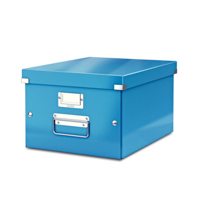 Archyvavimo dėžė LEITZ WOW, sudedama, A4, 200 x 281 x 370 mm, šviesiai mėlyna-Archyvavimo