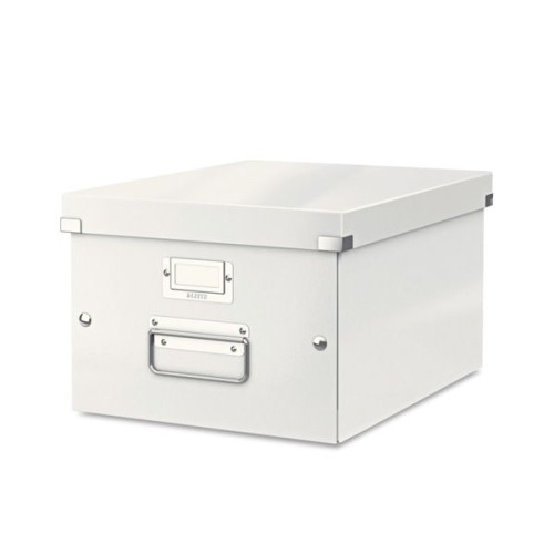 Archyvavimo dėžė LEITZ WOW, sudedama, A4, 200 x 281 x 370 mm, perlamutro balta-Archyvavimo