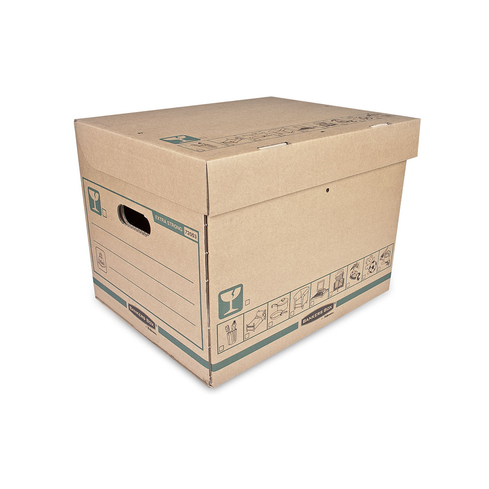 Archyvavimo dėžė EXTRA STRONG 35 kg, 325 x 300 x 390 mm-Archyvavimo dėžės ir priedai-Dokumentų