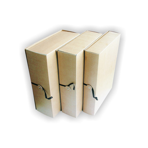 Dokumentų archyvavimo dėžė SMLT, 235 x 60 x 320 mm, su raišteliu, ruda-Archyvavimo dėžės ir