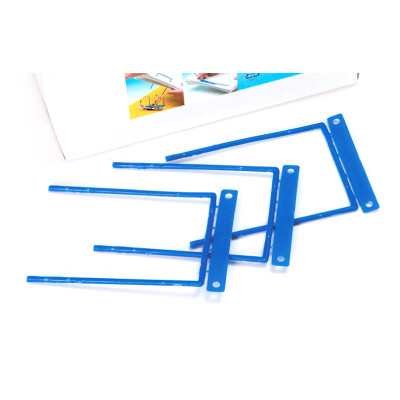 Archyvinės įsegėlės FORPUS, plastikinės su metalu, (pak. -100 vnt.), mėlynos-Archyvavimo dėžės