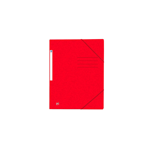 Dėklas dokumentams su gumele ELBA OXFORD, A4, kartoninis, raudona-Aplankai ir dėklai