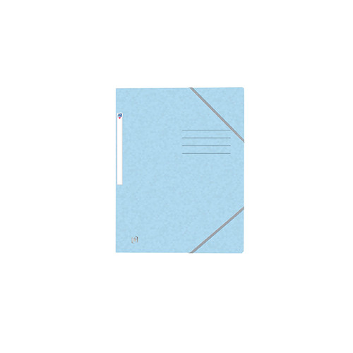 Dėklas dokumentams su gumele ELBA OXFORD, A4, kartoninis, pastelinė mėlyna-Aplankai ir dėklai