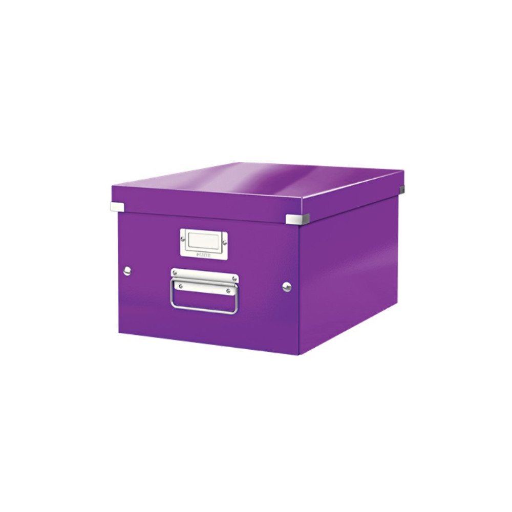 Archyvavimo dėžė LEITZ WOW, sudedama, A4, 200 x 281 x 370 mm, violetinė-Archyvavimo dėžės ir