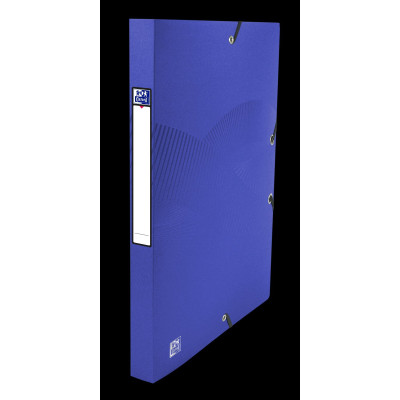 Dėklas - dėžutė dokumentams OSMOSE, PP, A4, 25 mm, mėlynos spalvos-Aplankai ir dėklai