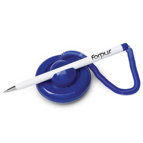 Rašiklis su stoveliu FORPUS TABLE-PEN, 0,7 mm, mėlyna rašalo spalva-Tušinukai-Rašymo priemonės