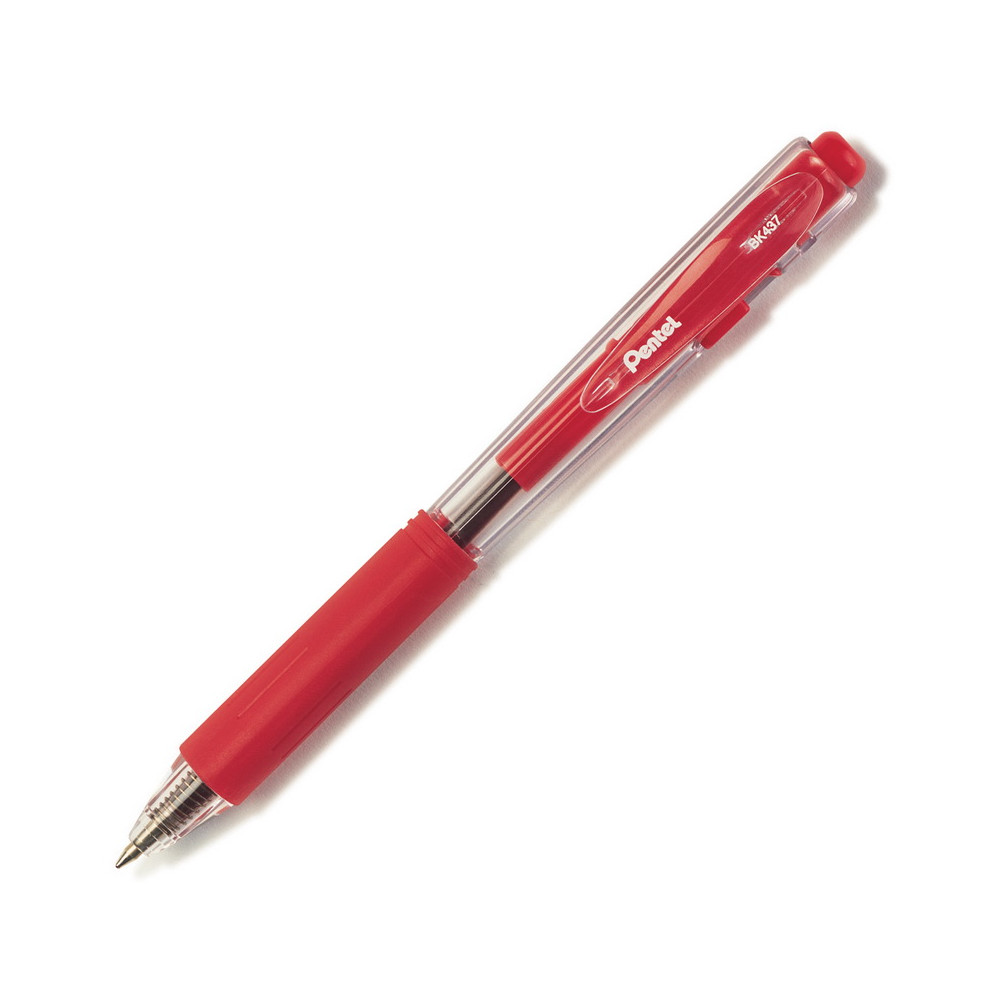Automatinis tušinukas PENTEL BK437, 0.7 mm., raudona-Tušinukai-Rašymo priemonės