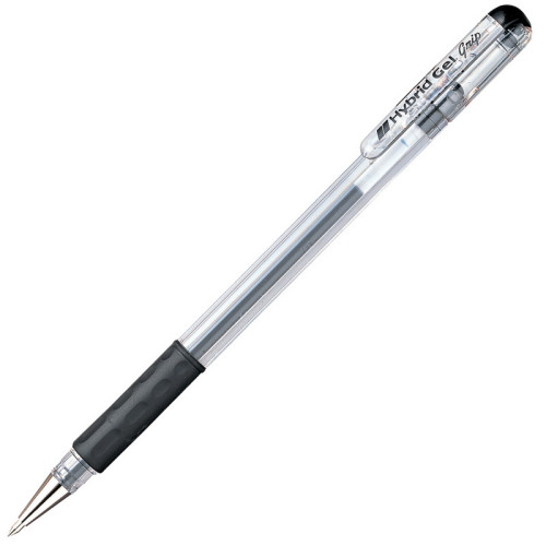 Gelinis rašiklis PENTEL HYBRID GEL GRIP K116, 0,7 mm, juoda-Rašikliai-Rašymo priemonės