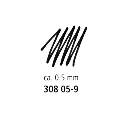 Rašiklis STAEDTLER PIGMENT LINER 308, 0,5 mm.-Piešimo priemonės-Rašymo priemonės