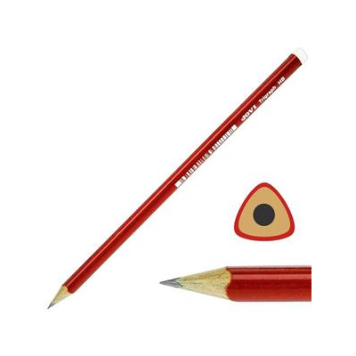 Tribriaunis grafitinis pieštukas JOVI, HB, plonas, be trintuko-Pieštukai-Rašymo priemonės