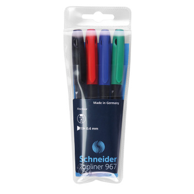Rašiklis SCHNEIDER TOPLINER 967, 0,4 mm.-Piešimo priemonės-Rašymo priemonės