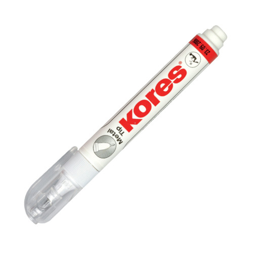 Korekcinis pieštukas KORES METAL TIP, 10 ml-Korekciniai pieštukai, skystis-Korektūros reikmenys