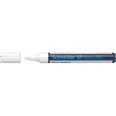 Kreidinis žymeklis SCHNEIDER Deco Marker Maxx 265, 2-3mm, balta-Žymekliai-Rašymo priemonės