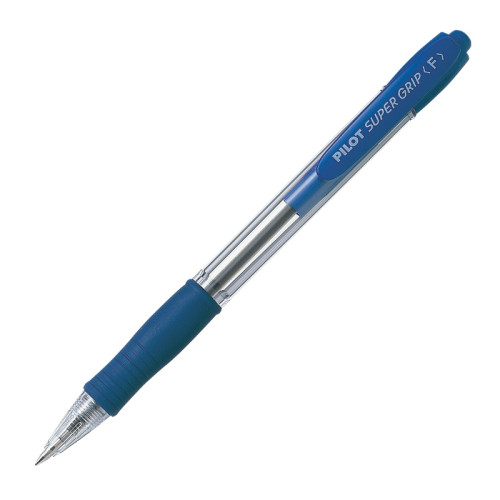 Rašiklis Pilot Super Grip M, 1,0 mm, mėlyna-Tušinukai-Rašymo priemonės