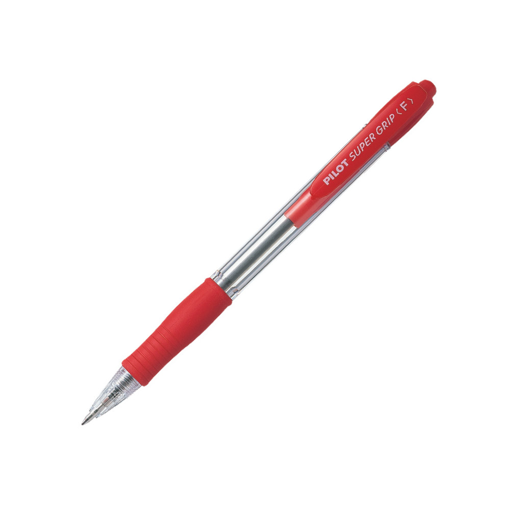 Rašiklis Pilot Super Grip, 0,7 mm, raudona-Tušinukai-Rašymo priemonės