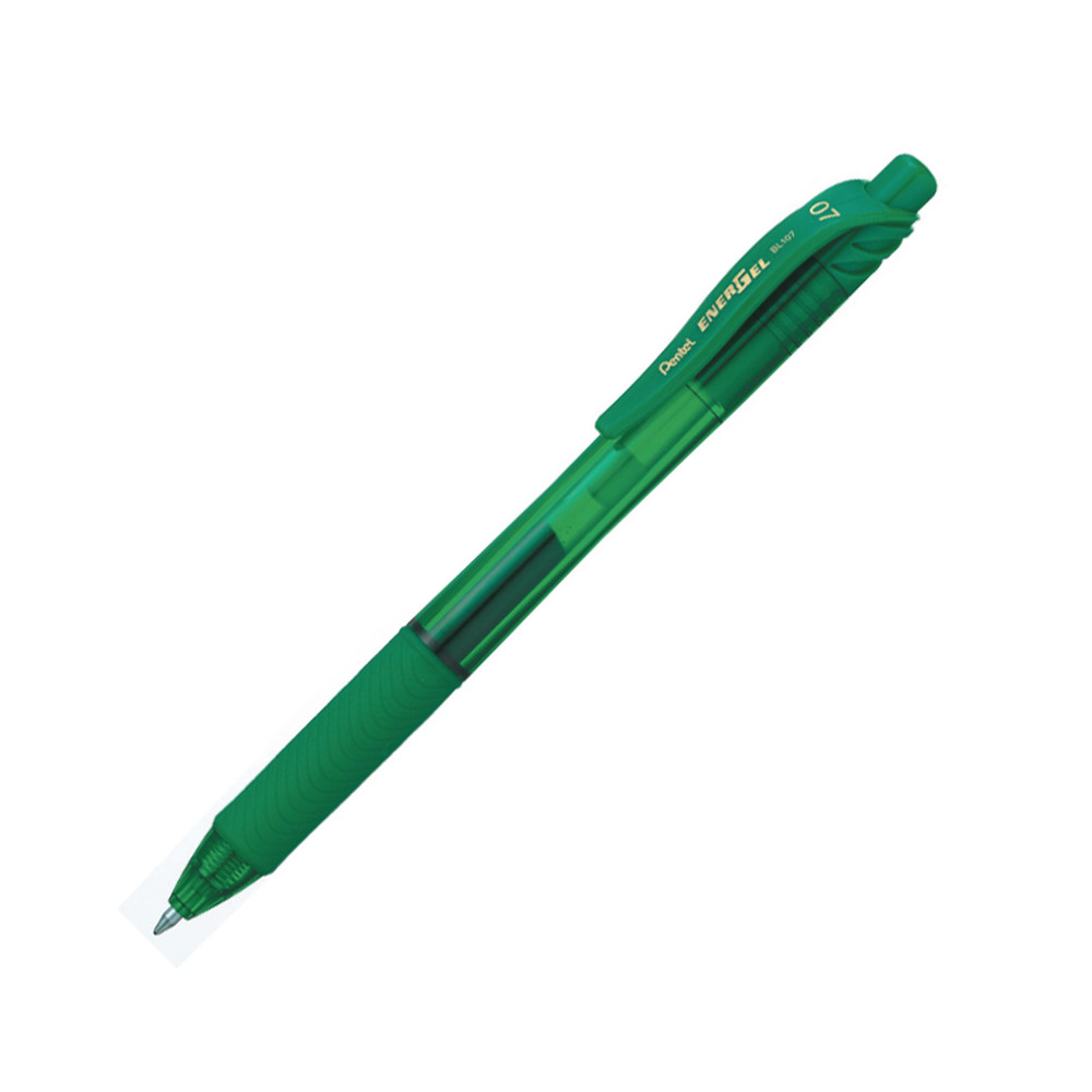 Gelinis rašiklis PENTEL ENERGELX, 0.7 mm., žalia-Rašikliai-Rašymo priemonės