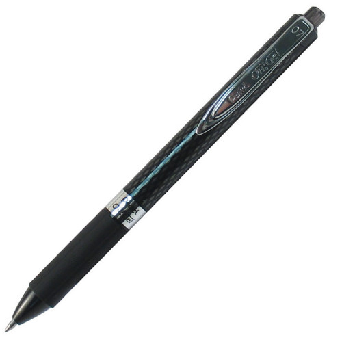 Automatinis gelinis rašiklis PENTEL OH!GEL, 0,7 mm., juoda-Rašikliai-Rašymo priemonės
