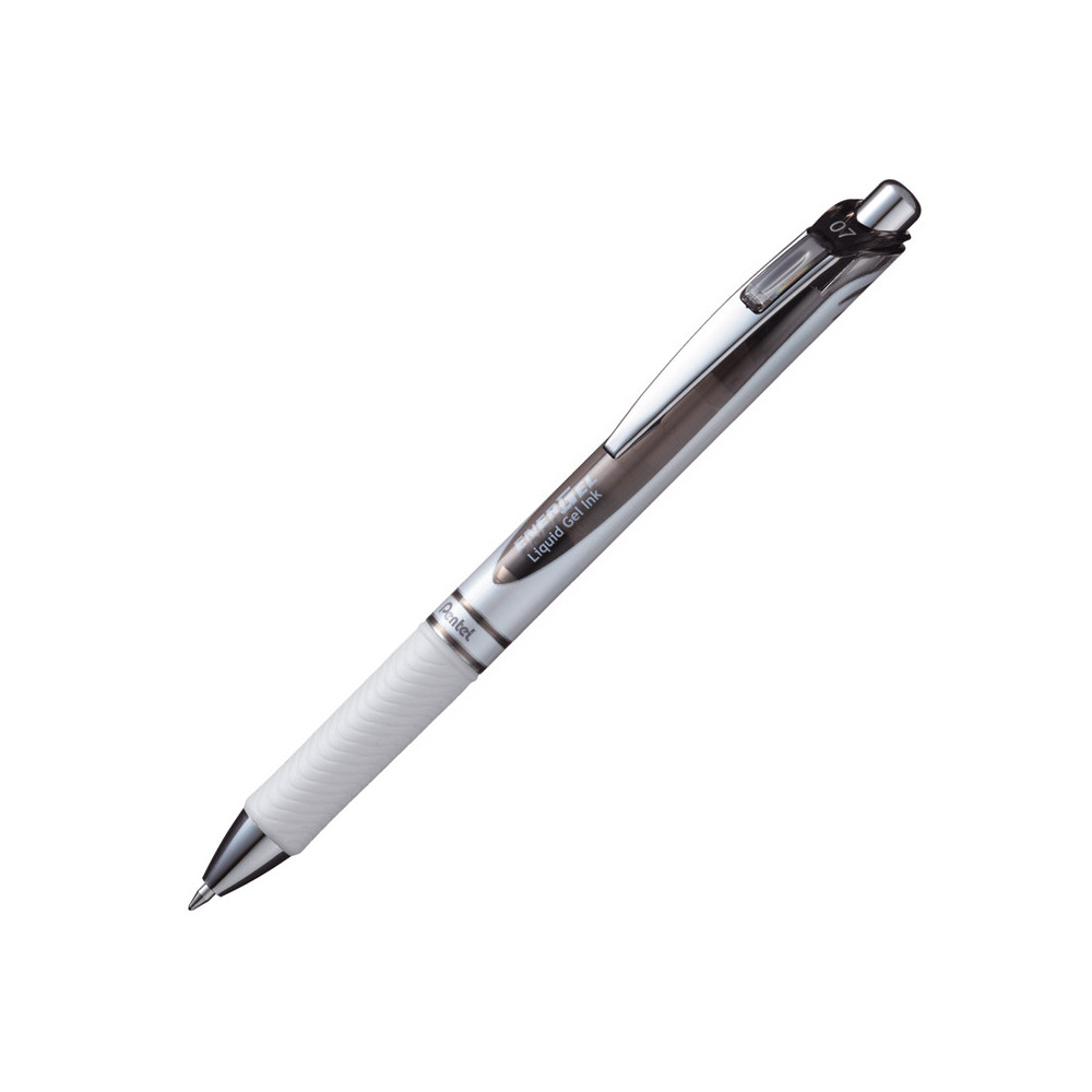 Automatinis rašiklis PENTEL ENERGEL PEARL WHITE 0.5 mm, juodos spalvos