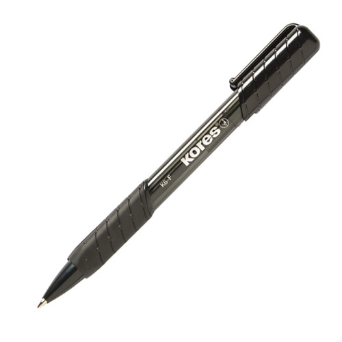 Tušinukas KORES K6-F, 0.7 mm, juodos spalvos tušas-Tušinukai-Rašymo priemonės