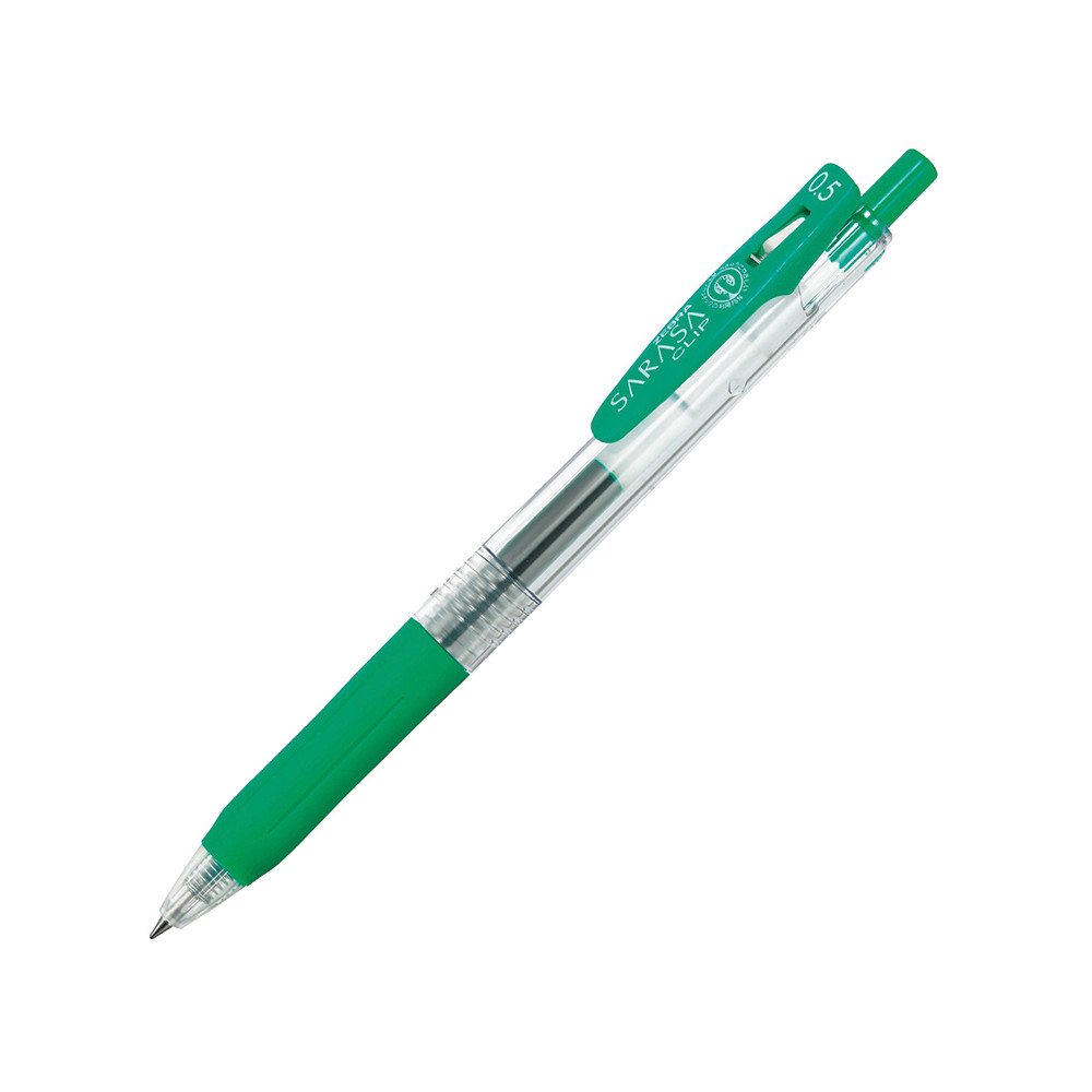 Automatinis rašiklis ZEBRA SARASA CLIP, 0,5 mm, žalia-Rašikliai-Rašymo priemonės
