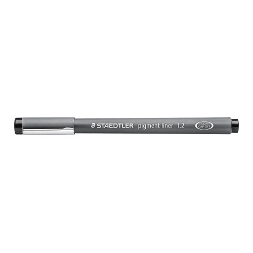 Vienkartinis rašiklis STAEDTLER PIGMENT LINER, 1,2 mm, juodas rašalas-Piešimo priemonės-Rašymo