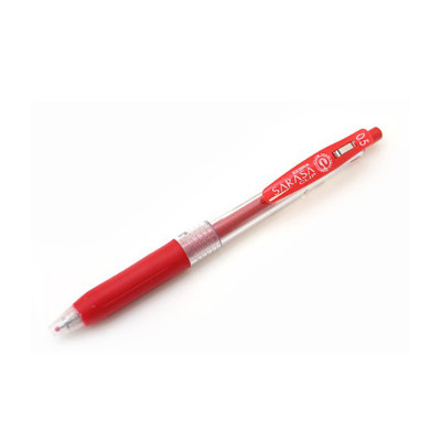 Automatinis rašiklis ZEBRA SARASA CLIP, 0,5 mm, raudona-Rašikliai-Rašymo priemonės