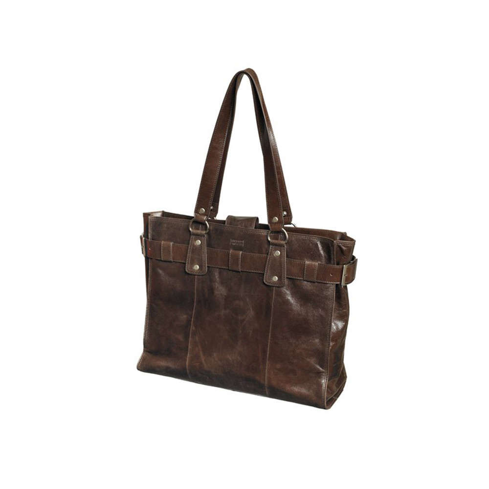 Moteriškas krepšys PIERRE by Elba Exclusive Line 16'', nešiojamam kompiuteriui, ruda