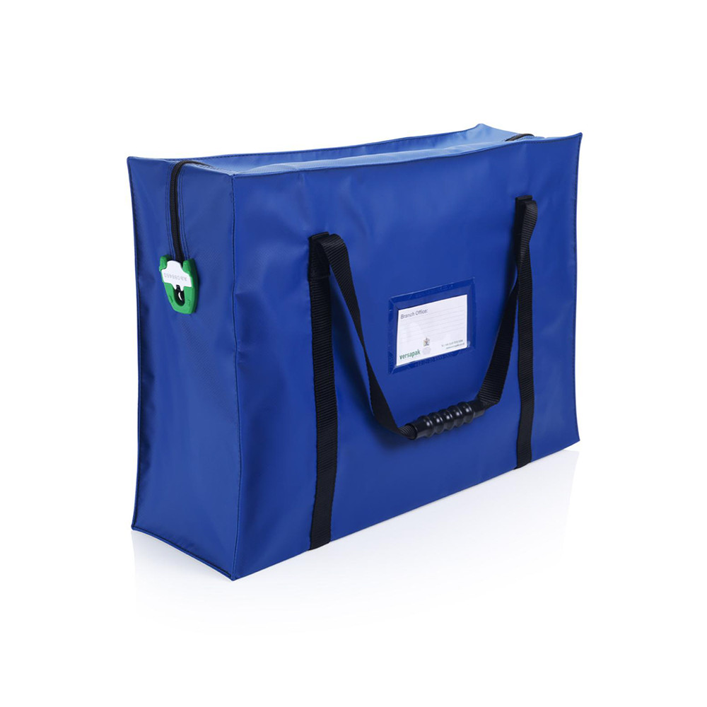 Saugus krepšys dokumentams A4, mėlyna sp.-Verslo krepšiai ir rankinės-Verslo galanterija