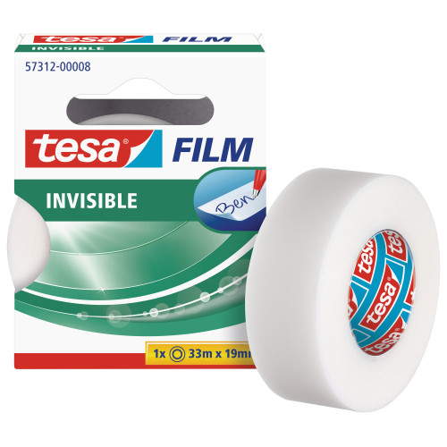 Permatoma lipni juostelė TESA Invisible Self-Adhesive Tape, užklijavus nematoma, lengva