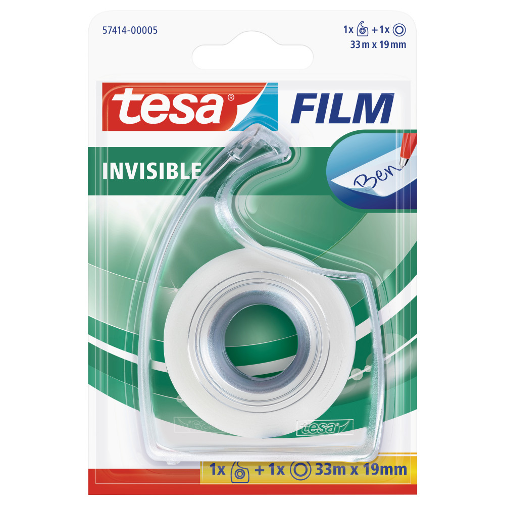 Permatoma lipni juostelė TESA Invisible Self-Adhesive Tape, 19mm x 33m, su dėklu-Lipnios
