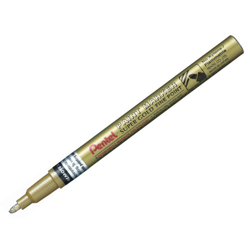 PENTEL Paint Marker žymeklis, 2,9 mm, auksinis-Žymekliai-Rašymo priemonės