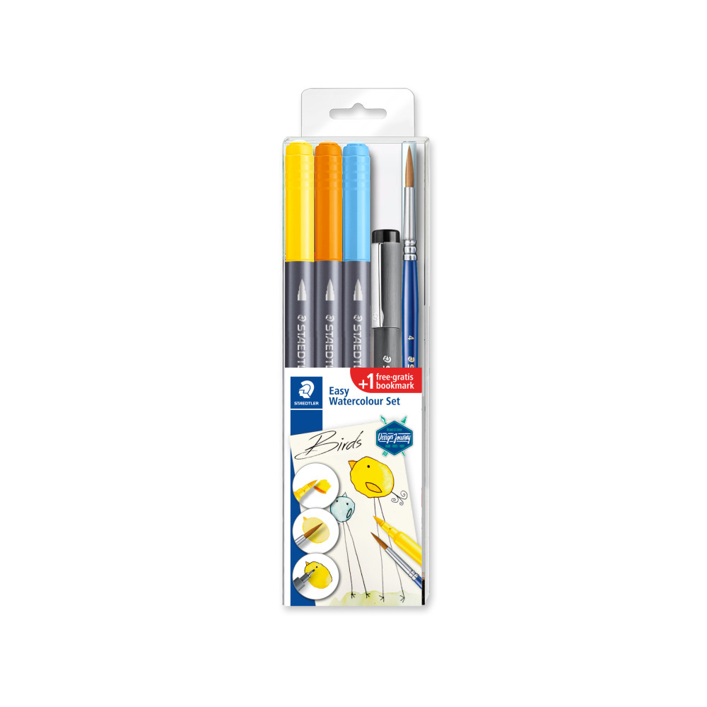 Kūrybinis rinkinys STAEDTLER 3001 STB5-1, 3 spalvų žymekliai, rašiklis ir