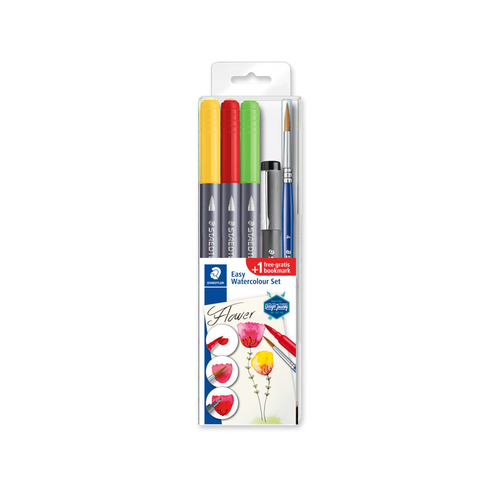 Kūrybinis rinkinys STAEDTLER 3001 STB5-2, 3 spalvų žymekliai, rašiklis ir