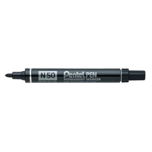 Permanentinis žymeklis PENTEL N50, 2.0mm, juoda-Žymekliai-Rašymo priemonės