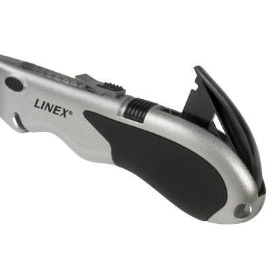 Maketavimo peilis LINEX Safety, sidabrinės sp.-Maketavimo peiliukai, ašmenys-Smulkios