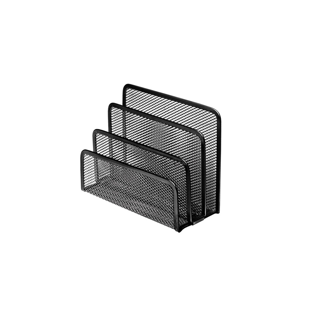 Metalinis stovas laiškams FOROFIS, 17,8x7,6x12cm, juodos sp.-Dokumentų stovai-Darbo stalo
