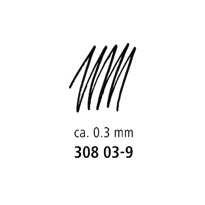 Braižiklis STAEDTLER Pigment Liner, 0,3 mm, juodos sp.-Piešimo priemonės-Rašymo priemonės