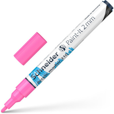 Akrilinis žymeklis SCHNEIDER Paint-it 310, 2 mm, rožinė sp.-Žymekliai-Rašymo priemonės