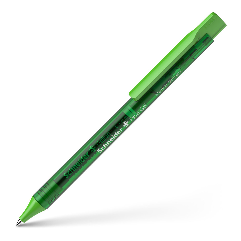 Automatinis tušinukas SCHNEIDER Fave Gel, 0,7mm, žalios sp.-Tušinukai-Rašymo priemonės
