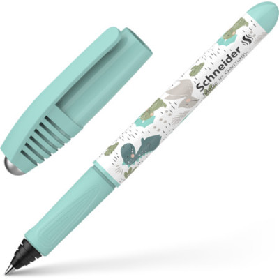 Rašiklis SCHNEIDER Zippi, plastikinis žalias korpusas, mėlynas rašalas-Rašikliai-Rašymo