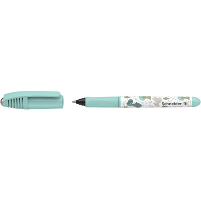 Rašiklis SCHNEIDER Zippi, plastikinis žalias korpusas, mėlynas rašalas-Rašikliai-Rašymo