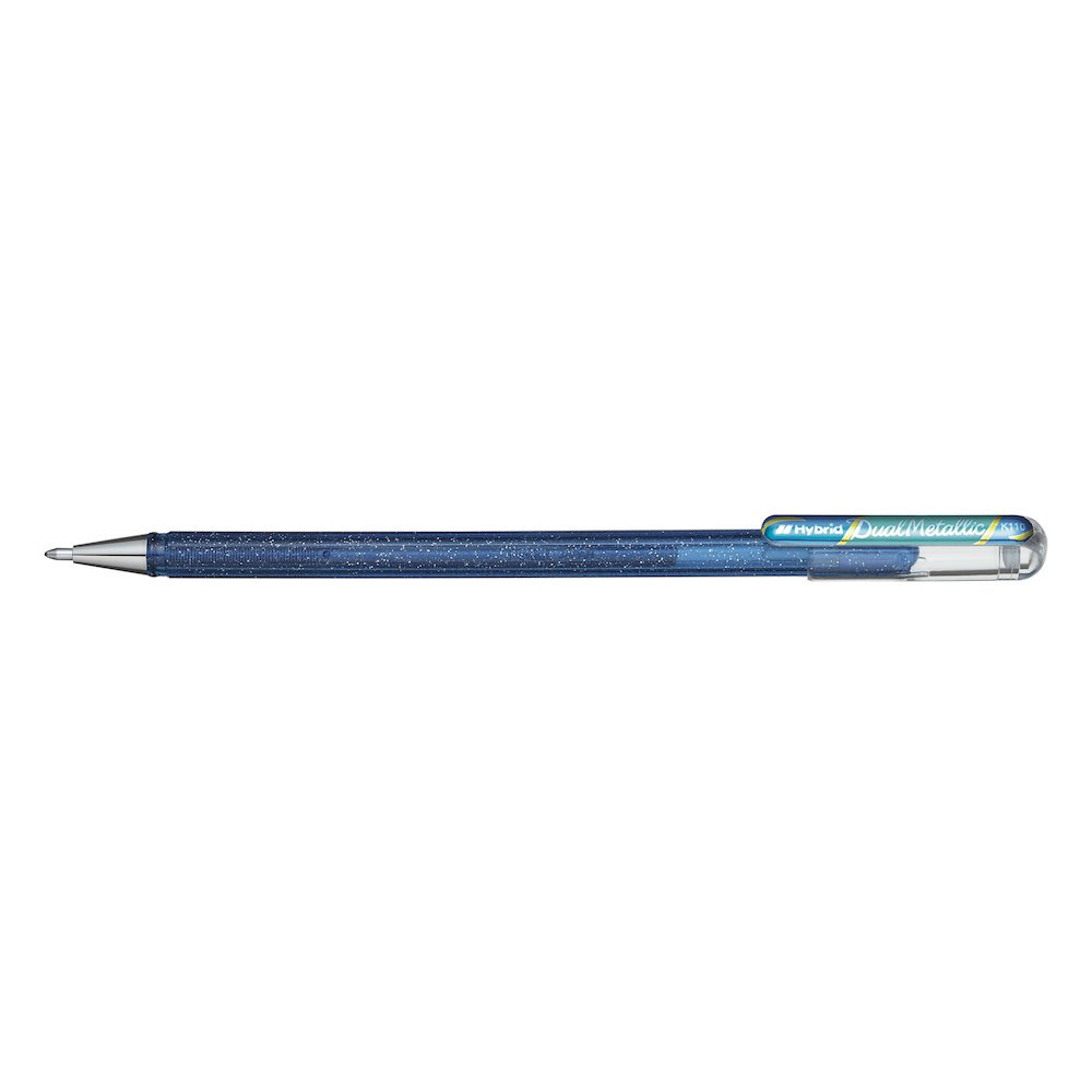 Gelinis rašiklis PENTEL Hybrid, mėlynos ir žalios sp.-Rašikliai-Rašymo priemonės
