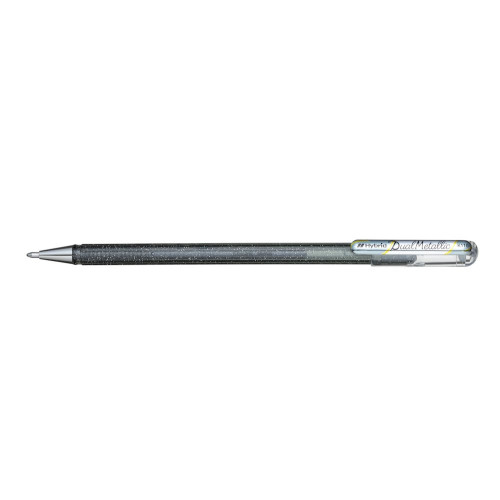 Gelinis rašiklis PENTEL Hybrid, sidabrinės sp.-Rašikliai-Rašymo priemonės