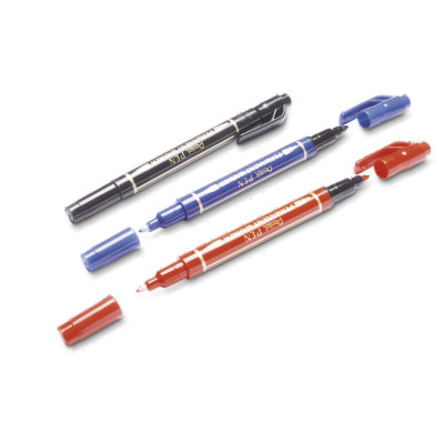 Permanentinis žymeklis Pentel Tool Twin Tip N75W, 0,3–1,2 mm, 3 vnt., įvairios