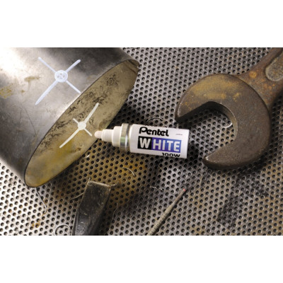 Permanentinis Žymeklis Pentel Tool Paint White, 3 mm, 1x baltas-Žymekliai-Rašymo priemonės