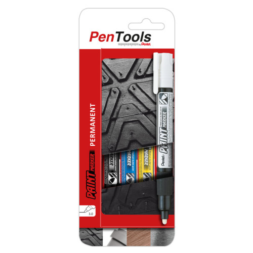 Permanentinis Žymeklis Pentel Tool Paint MMP20, 3mm, 4 vnt, įvairių spalvų-Žymekliai-Rašymo