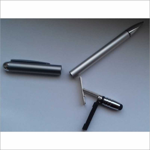 Antspaudas-rašiklis su jutikliniu rašikliu COLOP ALU Magnet, sidabro sp., juoda