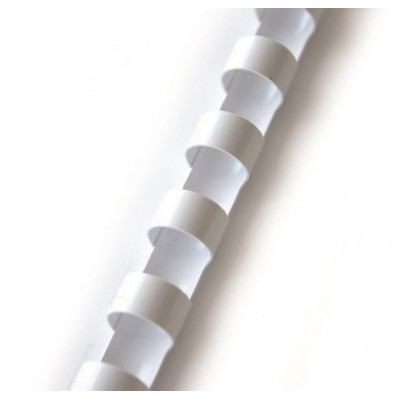Spiralė įrišimui 12mm, balta, (100vnt.)-Įrišimo spiralės, viršeliai-Laminavimo, įrišimo įranga